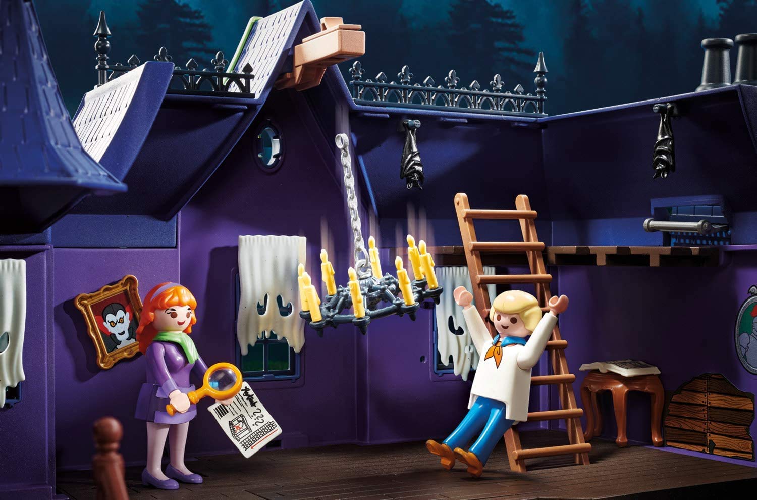 PLAYMOBIL SCOOBY-DOO! 70361 Abenteuer im Geisterhaus, Mit Licht- und Soundeffekten, Ab 5 Jahren