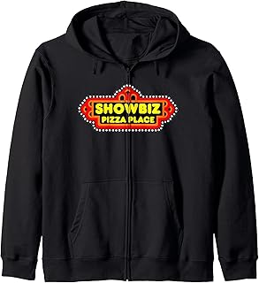 Showbiz Pizza Place Retro Tee Zip Hoodie