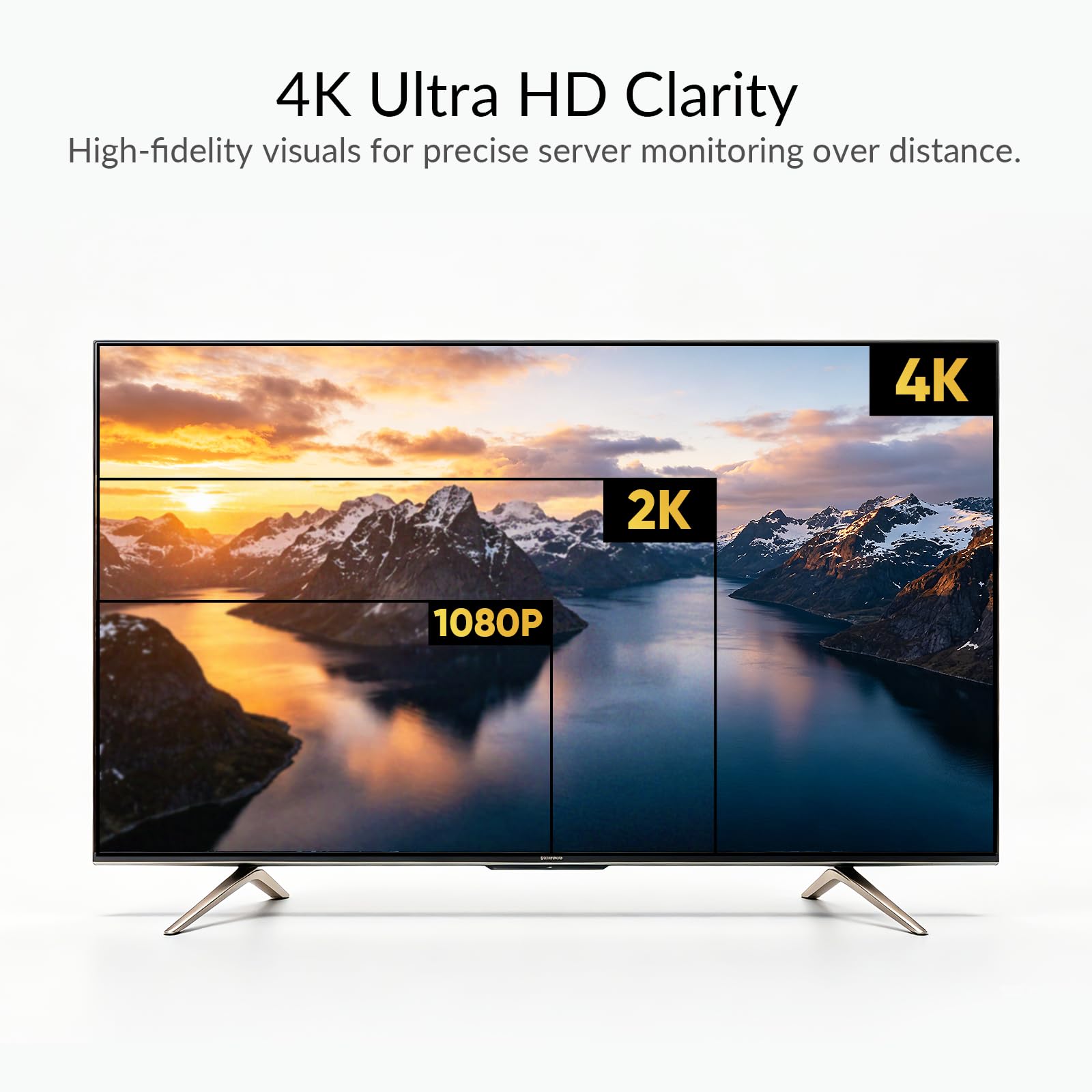 Prolunga KVM 4K HDMI USB 70 m Cat6 Zero Latency HDCP EDID PoC | Trasmissione video ad alta definizione a lunga distanza tastiera mouse controllo loop out audio supporto installazione semplicità