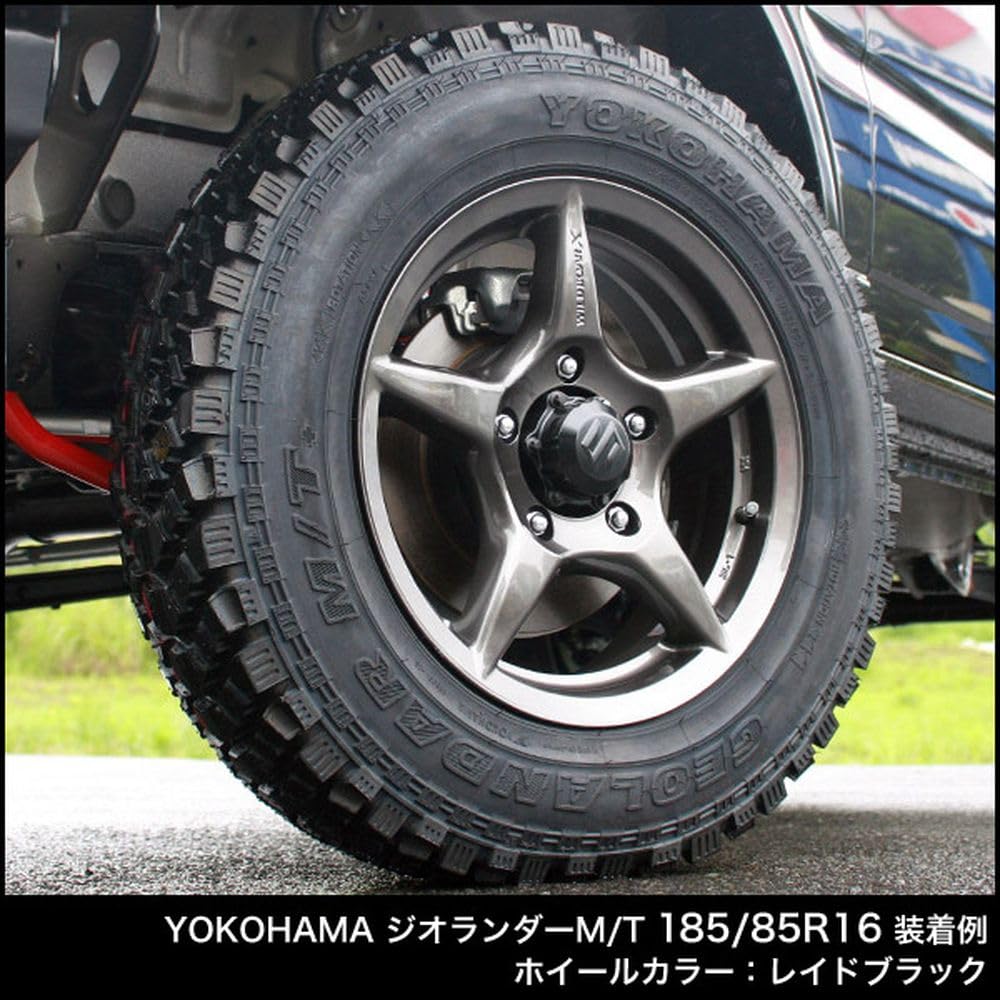 値下げしました無料でお届けします！絶版美品、希少ジムニーアピオホイールタイヤセット ホイール4本セット 16×5.5J -20 MUD-SR7 16インチ ホイール 4本セット
