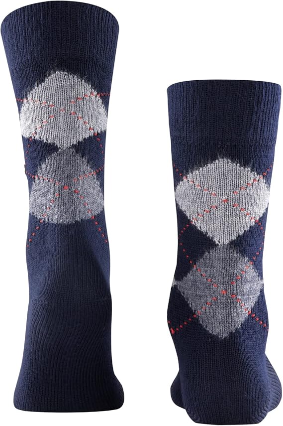 Burlington Preston Argyle Calf Socks (6125)