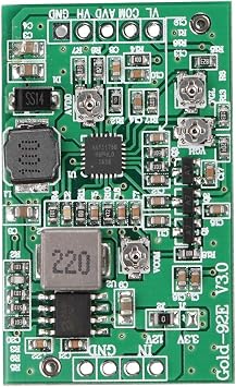 USB Boost Converter, LCD TCON Board VGL VCOM AVDD 4 Adjustable for Board Repairs Screen