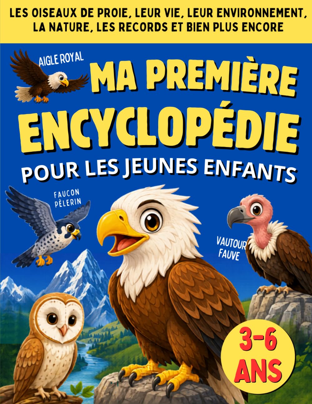 ma premiere encyclopédie enfant 3 à 6 ans: Livre éducative pour les enfants Curieux ( ps ms gs cp ) pour découvrir les oiseaux de proie , leur vie , leur envirenement et bien plus encore