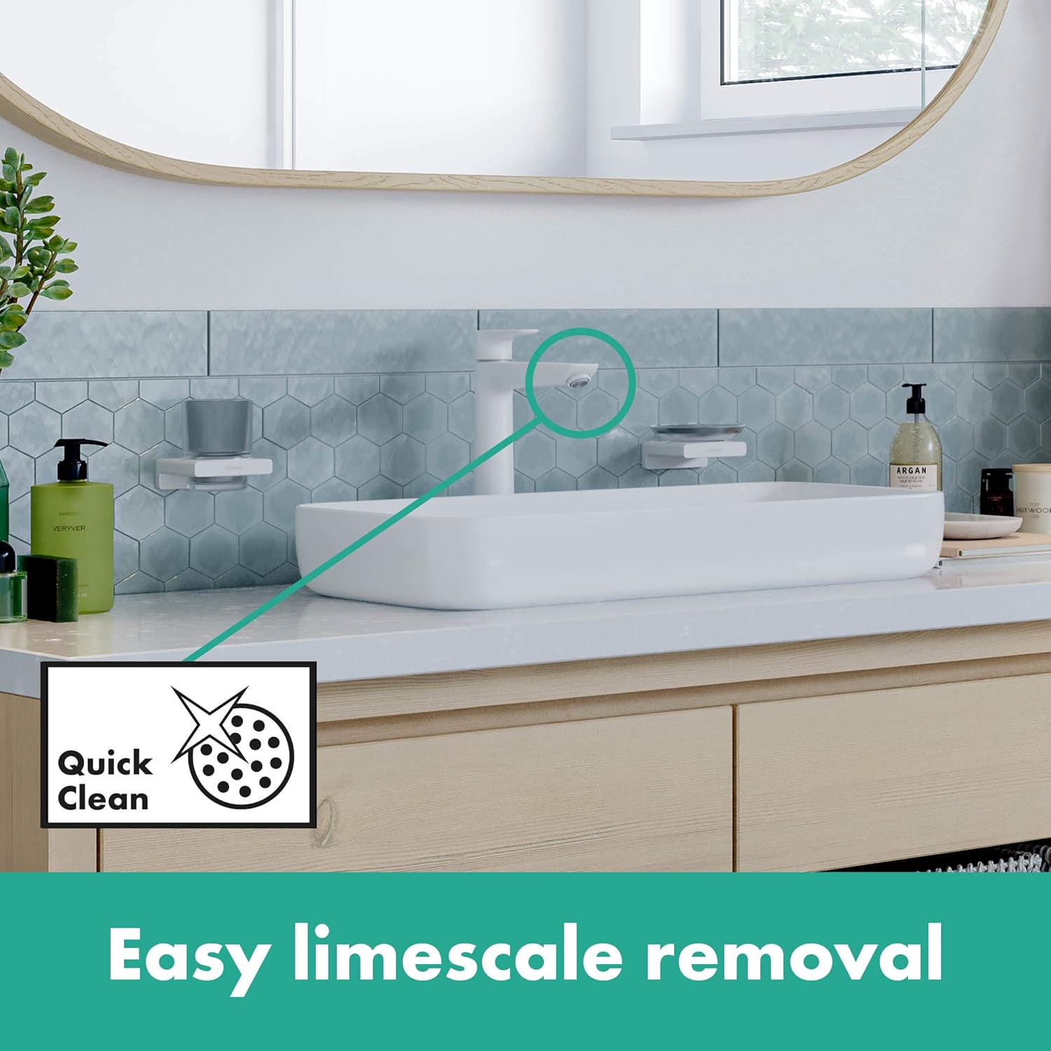 hansgrohe Talis E Single-Lever Mixer Tap with Spout Height 240 mm Matt White