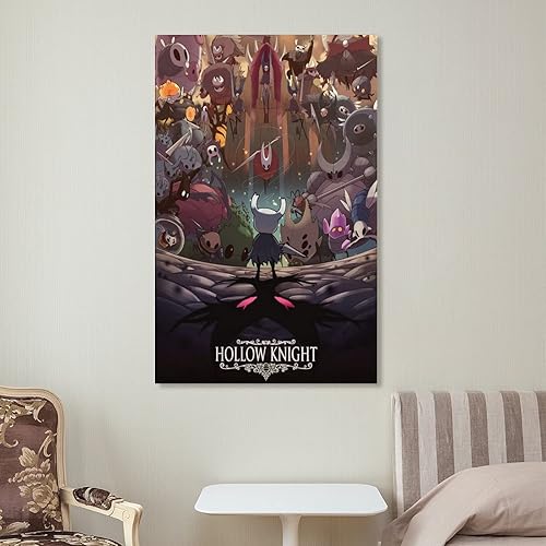 Miniatura 7 de SNKB Hollow Knight - Póster artístico en lienzo y arte para pared, diseño moderno de dormitorio familiar, póster de 20 x 30 pulgadas (19.7 x 29.5 in)