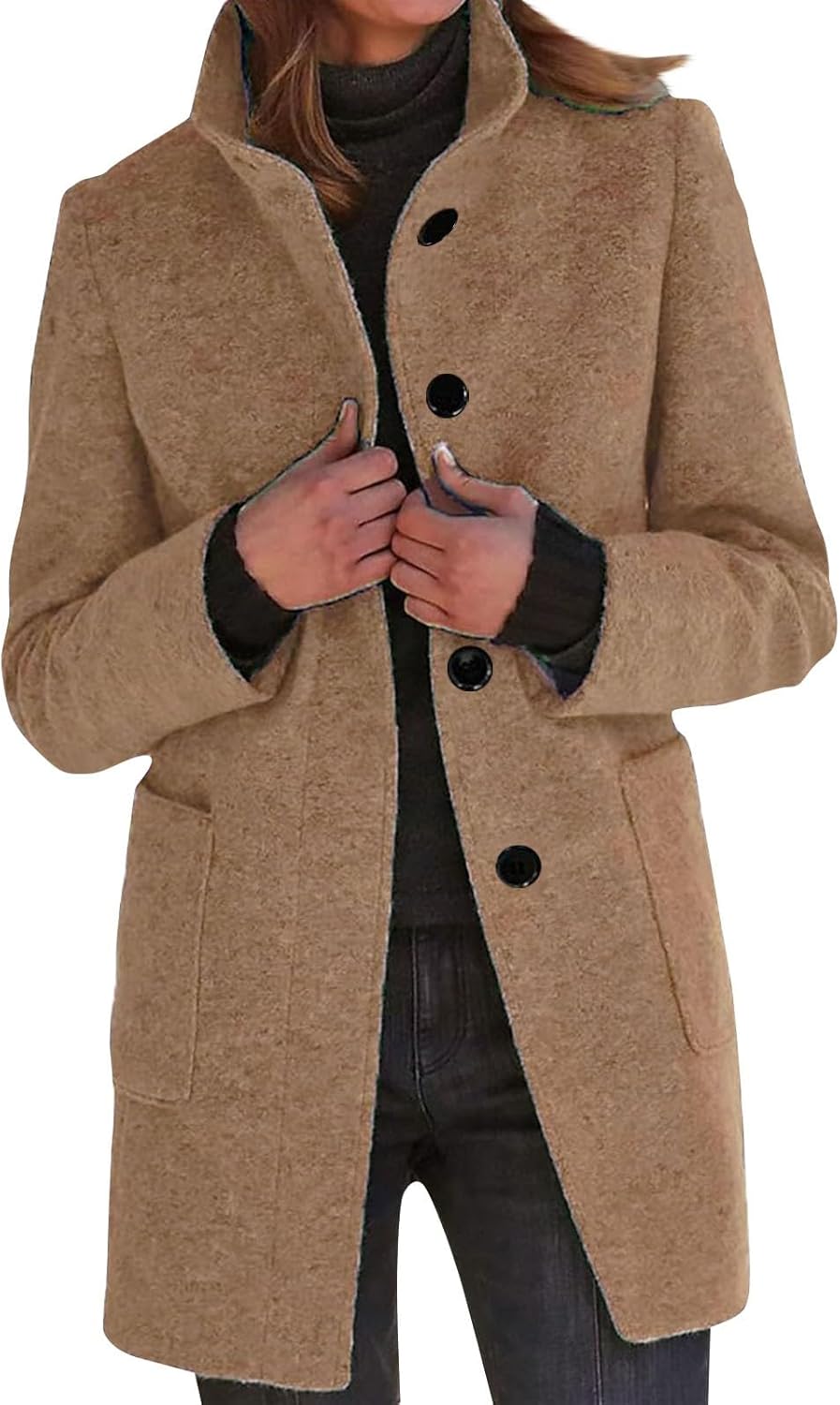 Kurzmantel Kaschmir Wolle Mantel Kurzmantel Kaschmir Mantel Frauen