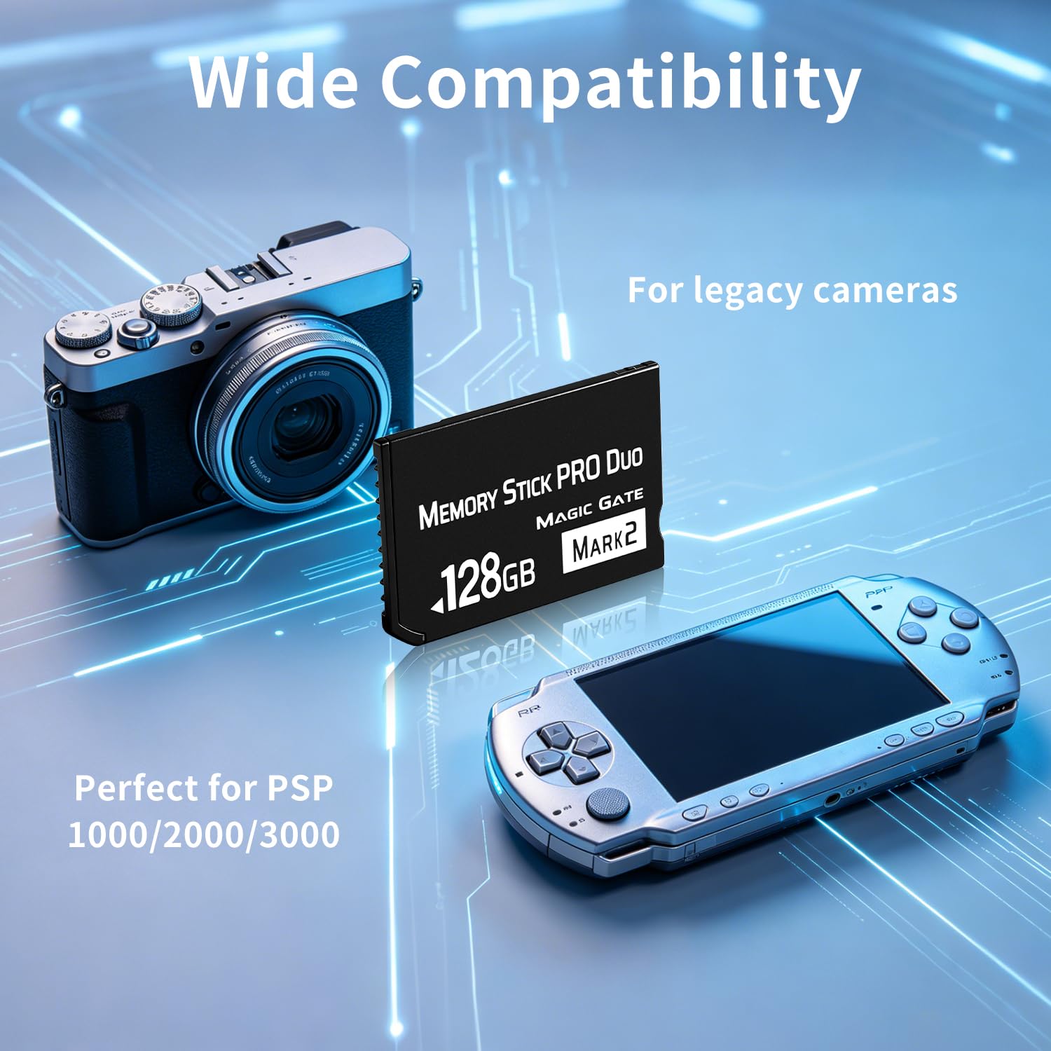 Originale 128GB Memory Stick pro Duo 128GB (Mark2) per PSP1000 2000 3000