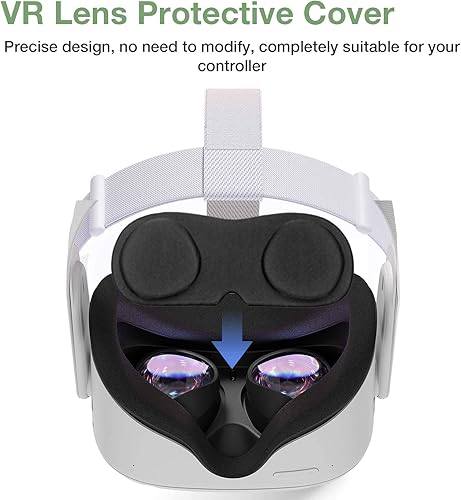 Miniatura 2 de Oculus Quest 2 - Juego de funda protectora, correas de control Oculus Quest 2, cubierta de lente Quest, cubierta protectora de lente para Oculus