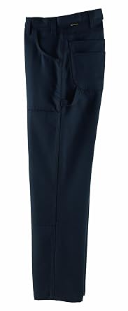 Workrite 416UT80NB50-32 Flame Resistant 8 oz UltraSoft Basket Weave Double Knee Pant, 50 Waist Size, 32 Inseam, Navy Blue