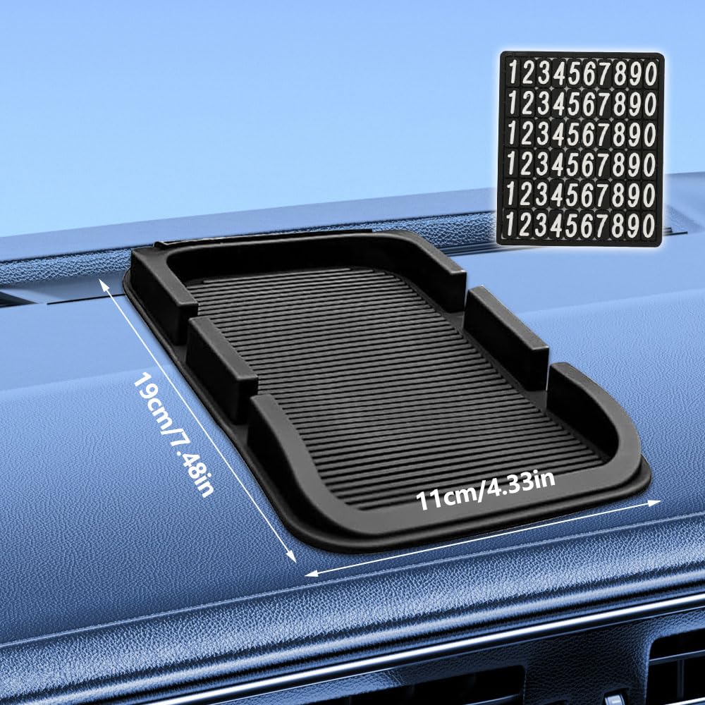 3-in-1 Auto Anti-Rutsch Matte - Silikon Pad Für Handy & Kleinteile