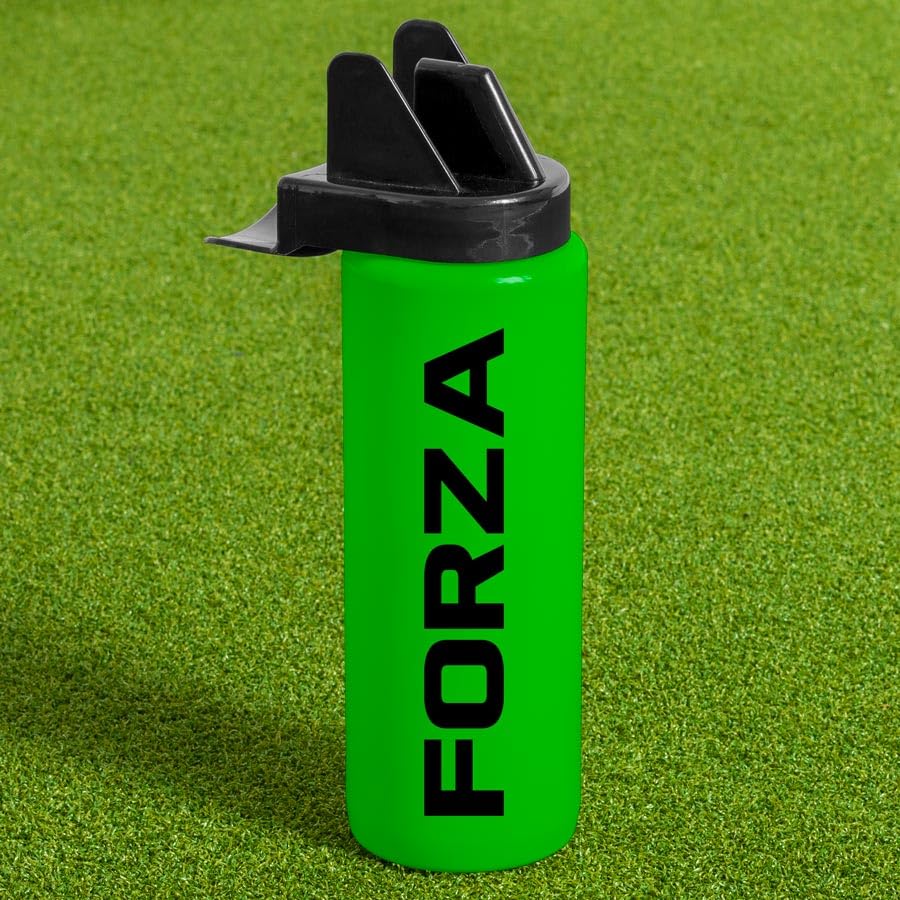 FORZA 1L Team Hygiene Water Bottles | BPA Free Sports Water Bottles with Contactless Nozzle - Ideal for Sports Teams (Green, Pack of 20)