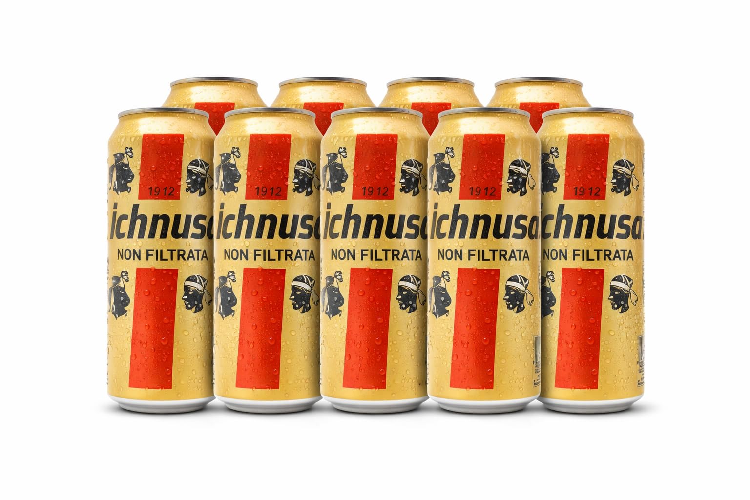 Ichnusa Non Filtrata Bier 12 Dosen x 440 ml – Unfiltriertes Lager aus Sardinien – Italienisches Bier Spezialität – Naturtrüb & Vollmundig – Premium Importbier