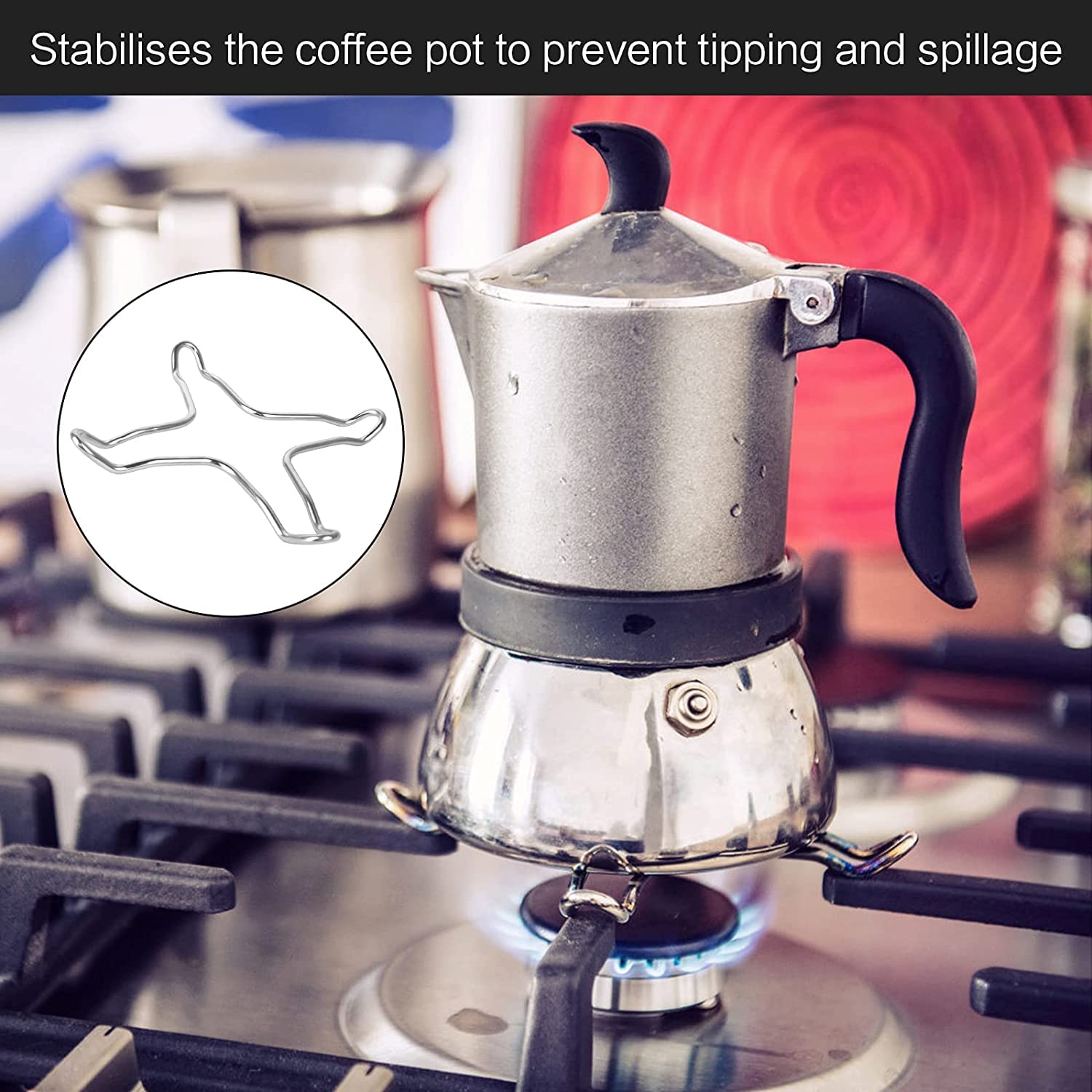 Coppia Rompifiamma Per Piano Cottura A Gas - Universali, In Acciaio, 2 Pezzi - Foto 10