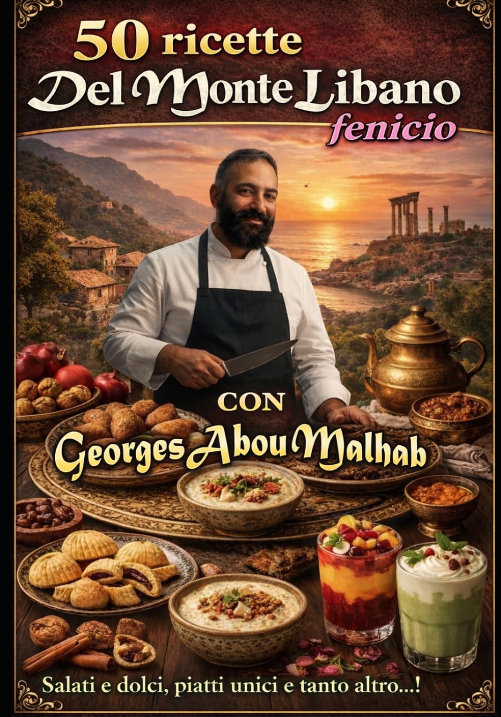 50 Ricette del Monte Libano fenicio: Con Georges Abou Malhab, salati e dolci, piatti unici e tanto altro (La cucina dell'Eremo)