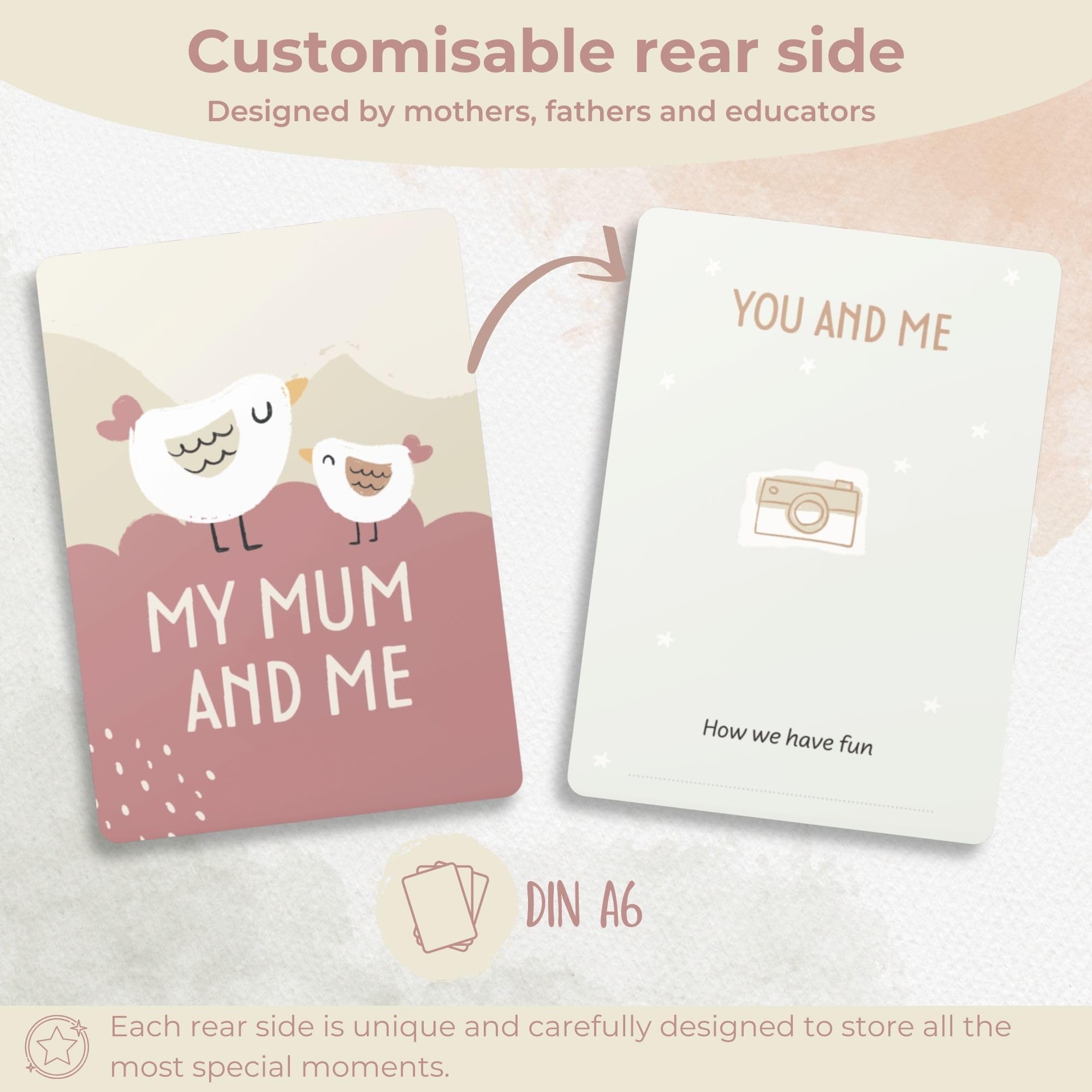 Set Di 8 Carte In Legno Di Eucalipto Per Neonati Senza Scatola Di Legno - Foto 3