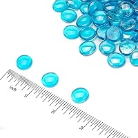 Vista 2 de Skyflame Cuentas de vidrio de fuego de 10 libras para chimenea de fuego, tamaño de 1/2 pulgada, gotas de fibra de vidrio mezcladas decorativas