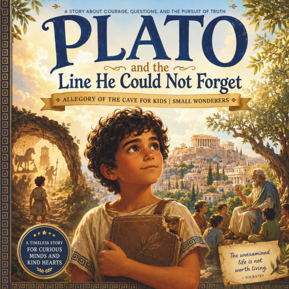 Plato and the Line He Could Not Forget: Allegory of the Cave for Kids | Small Wonderers (Small Wonderers: Great Philosophers for Brave Thinkers)