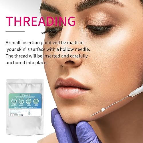 Miniatura 5 de Hilos de elevación PDO, hilos Pdo para estiramiento facial, tipo mono - Hilos Tensores, rosca lisa Pdo punta afilada, ajuste de la piel (29G25MM) 20