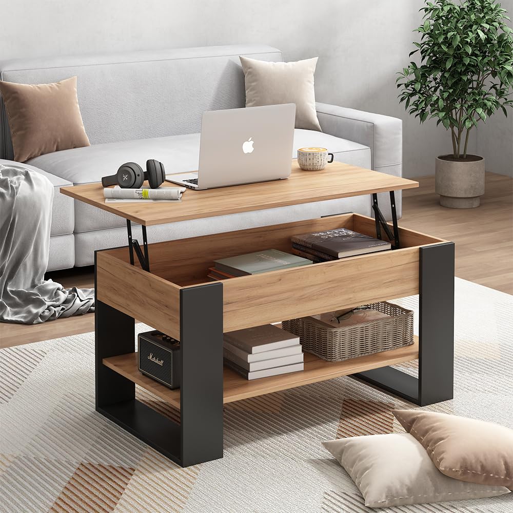 Vicco Tavolino Lifto, Rovere/antracite, 92 x 51 cm