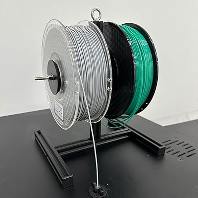 32 – FNATR Universal 3D Printer Filament Holder Adjustable Spool Adapter Easy Grip Handle Two 1KG Spool Capacity Compatible with Bambu Lab/Creali…