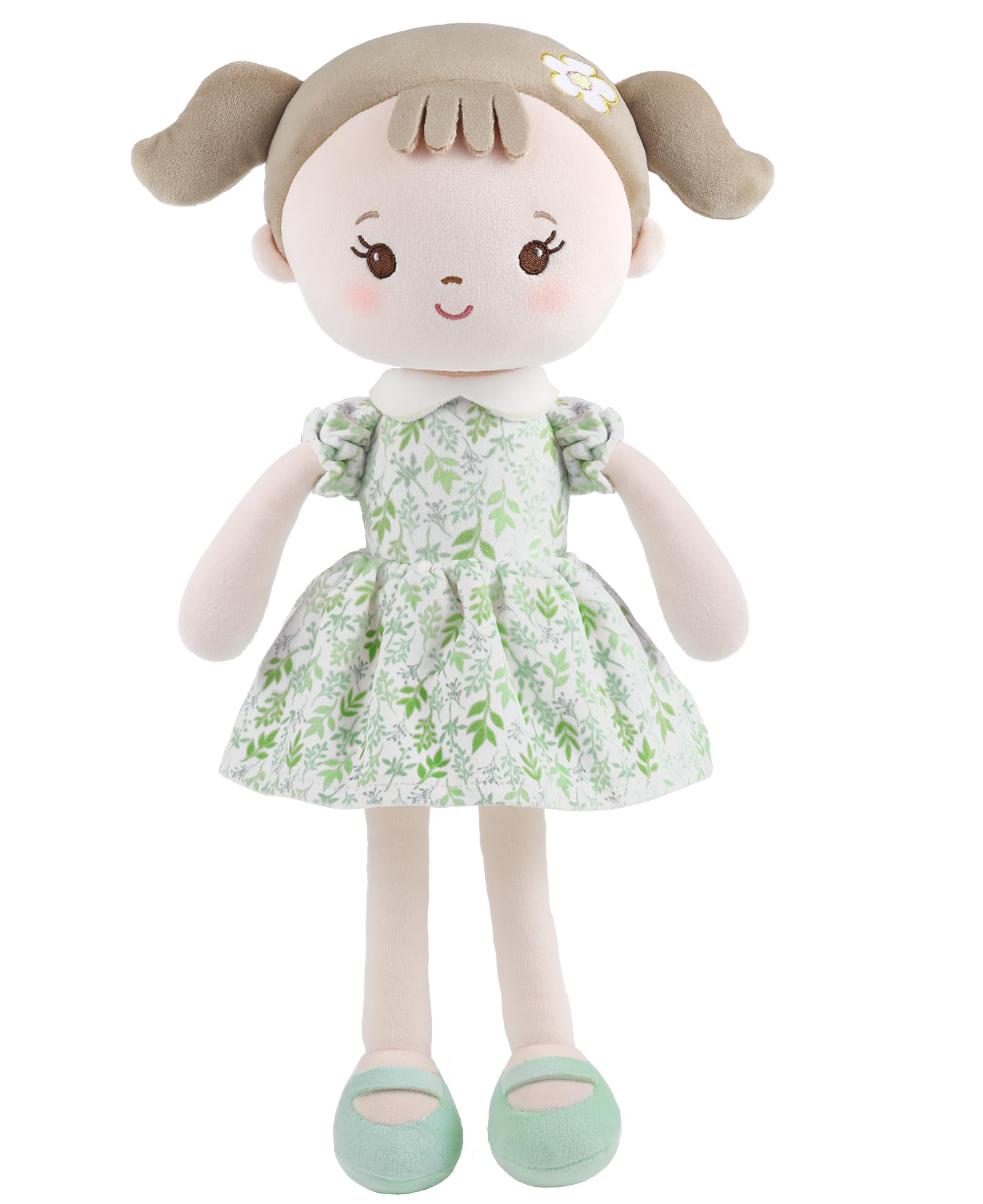 GAGAKU Muñecas Trapo para Niñas 30cm Tela Suave Ángel Guardián Regalo de Bautizo para Niña con Alas Peluche Amuleto de la Suerte para Niños de 1-6 Años- Niña Cereza (Chica Cereza) — view 12