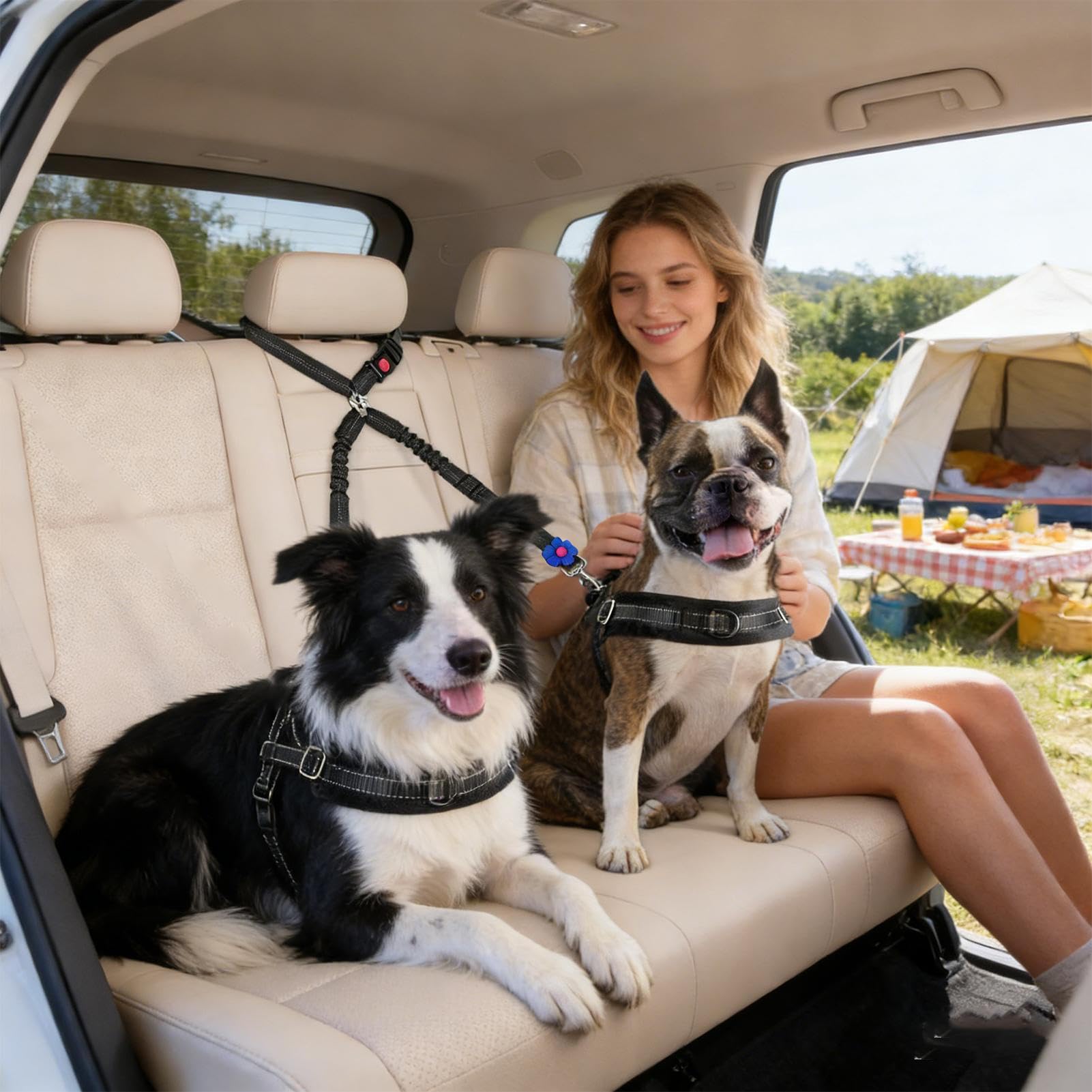 Hundesicherheitsgurt Für Auto Tiergeschirr Ausfahrbar | Tierischer Autogurt Für Fahrten Für Kleine Und Mittelgroße Rassen Pendeln Reisen Roadtrips Lange Fahrten Familienausflüge