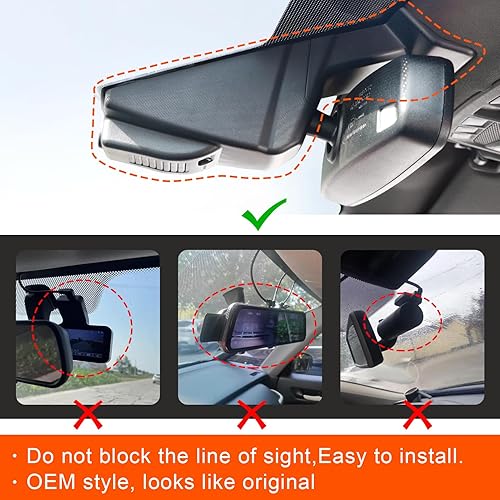 Miniatura 6 de Cámara de tablero delantera 4K y trasera de 1080p personalizada para Ford Taurus 2013-2019, Base XLT ST_Line Limited Timberline Platinum King Ran