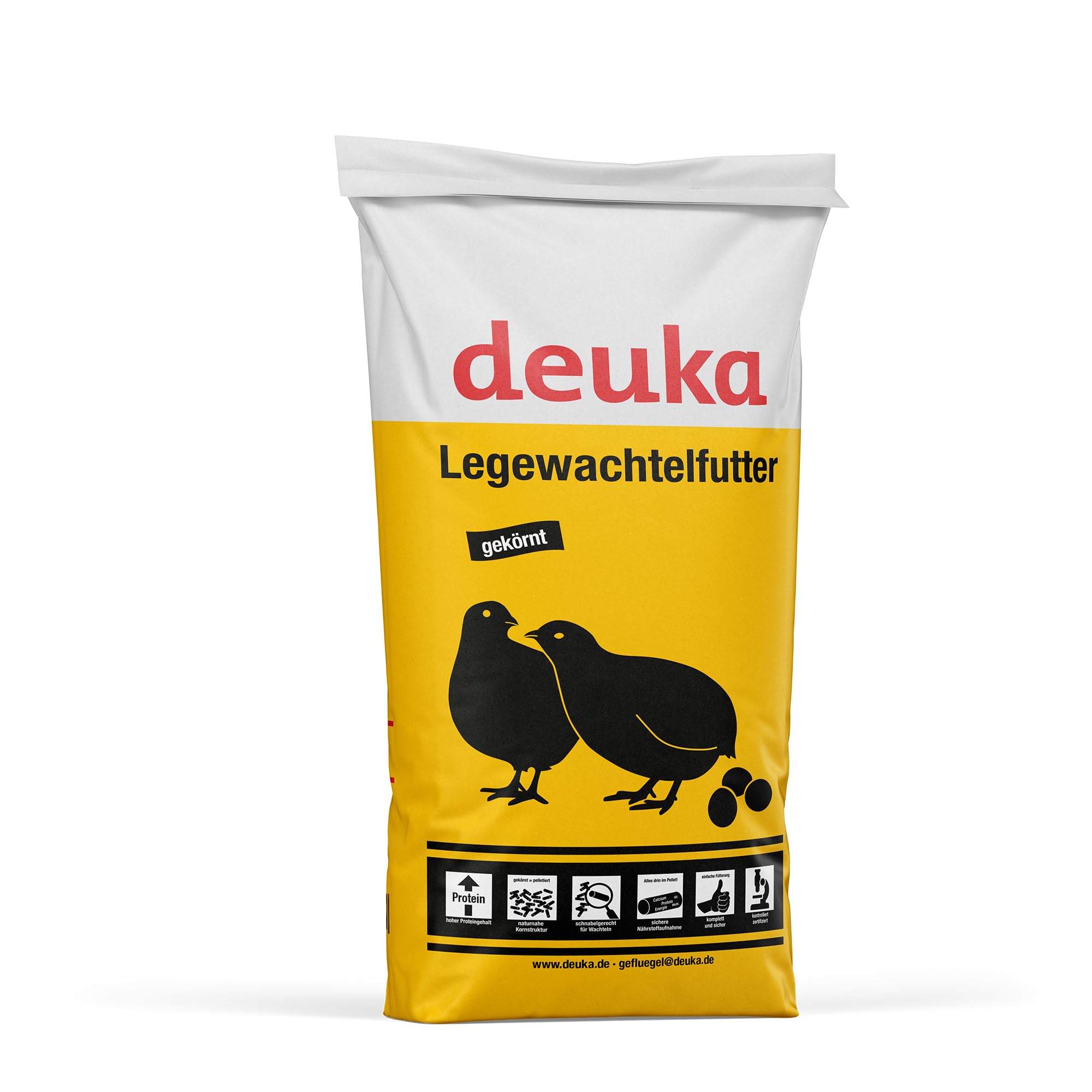 Deuka Nourriture pour cailles - Aliment complet et haute teneur en nutriments - Convient pour le bec (25 kg)