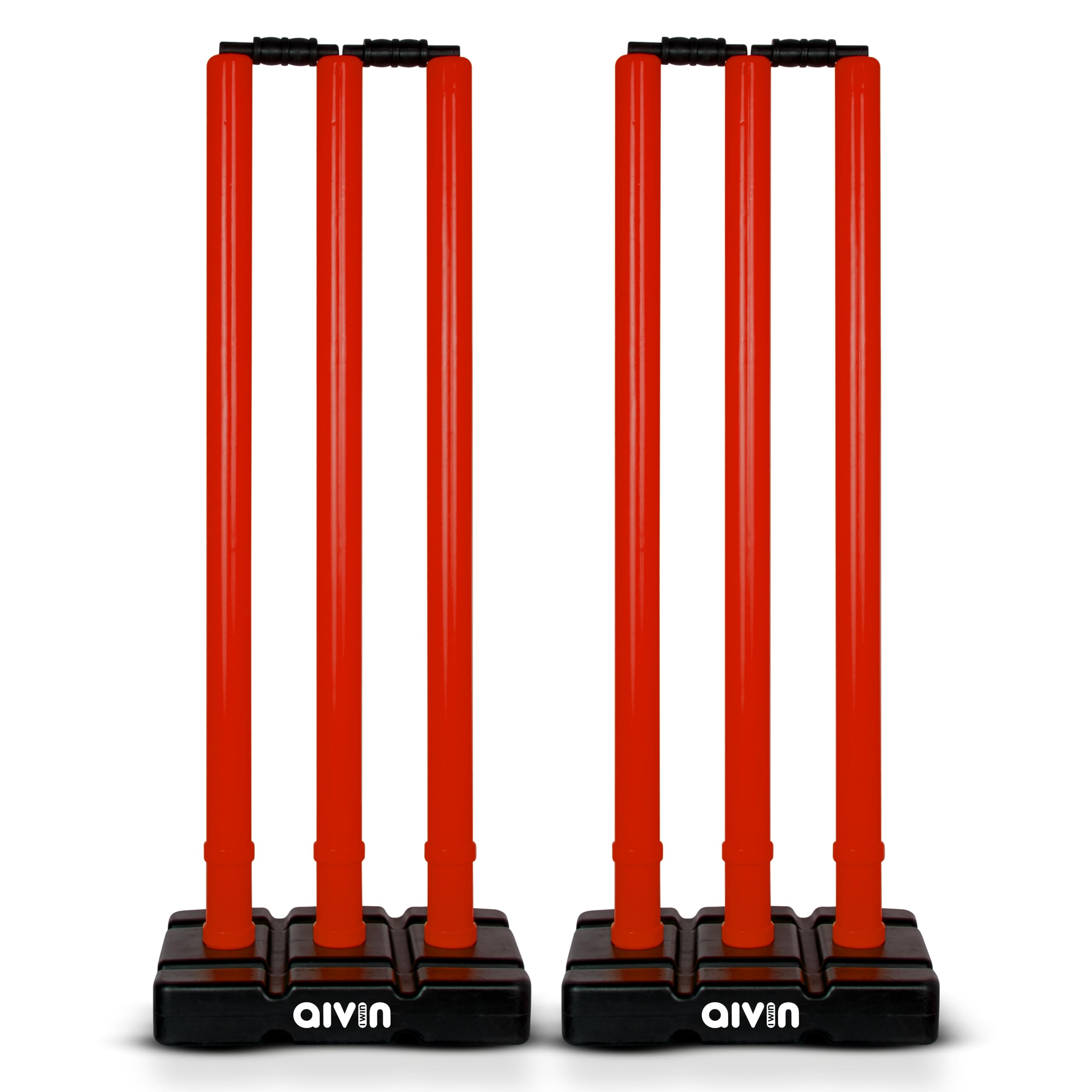 Aivin Bowled Cricket Stumps Set (6Stumps+4Bails+2Stand) (Black and Flourescent Green) Double Set of Plastic Wickets for Cricket Standard Wickets for Cricket Match, Set of 2 (Red/Black) (B0D7M11BHW) Amazon Price History, Amazon Price Tracker