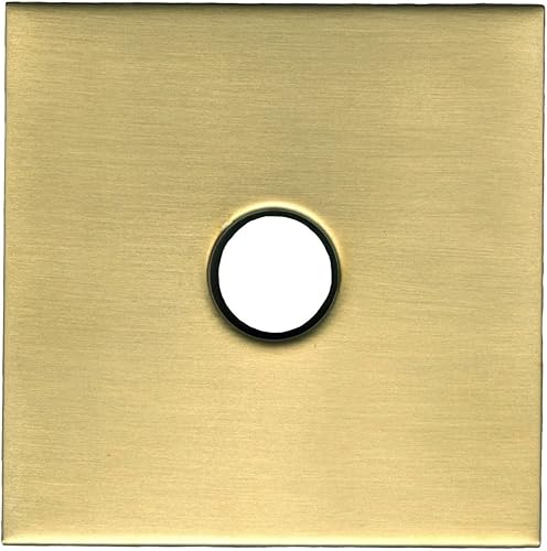 Miniatura 7 de Corla Brida de brazo de ducha cuadrada moderna de 3.5 pulgadas  Placa de cubierta de repuesto universal extra grande (níquel cepillado)