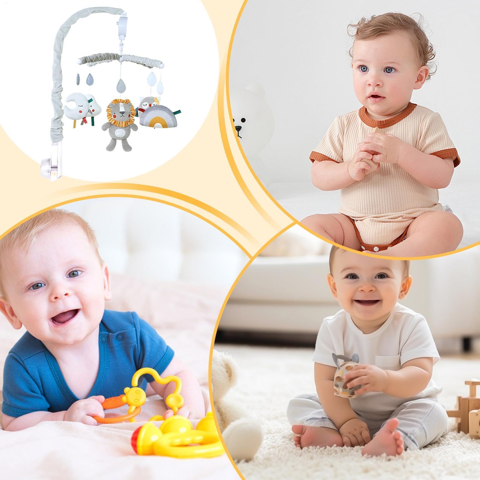 Giostrina Culla Neonato Mobile morbido rassicurante per bambini