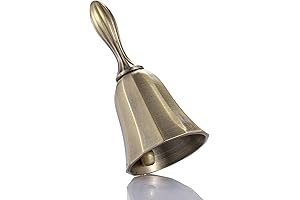 Super Loud Solid Brass Hand Call Bell for Ringing