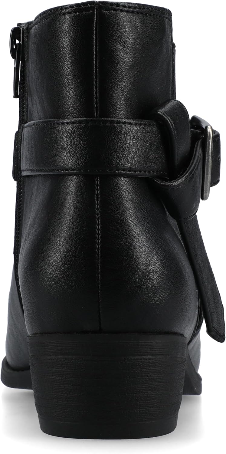 Journee Collection Women's Devina Zippered Ankle Booties