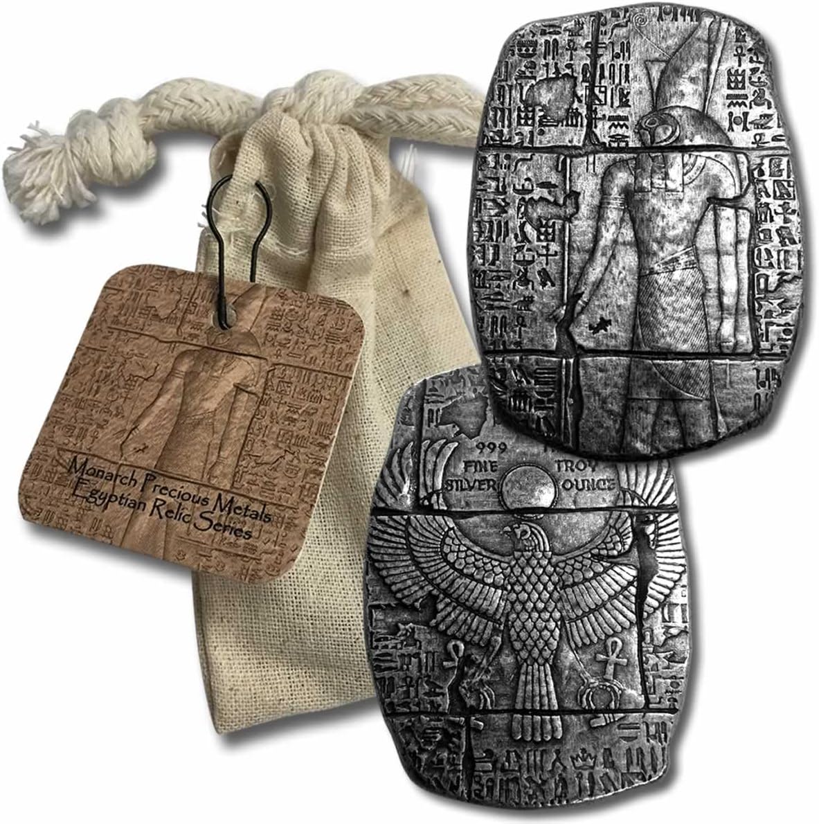 Silver Relic - Old World Egyptian Falcon God Horus