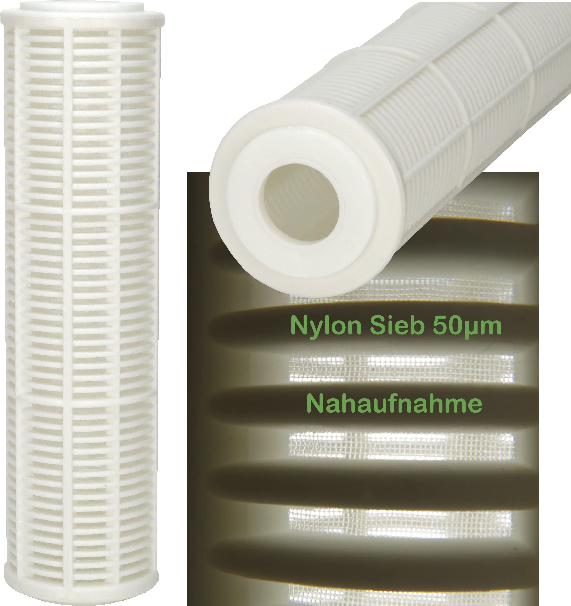 TWL Wasserfilter Filtereinsätze für 3 Stufen Filtergehäuse Brunnenwasser Regenwasser Teichwasser Pumpenvorfilter Nylon Siebfilter Aktivkohleblock Sedimentfilter Vorfilter 10 Zoll (12 Filter)