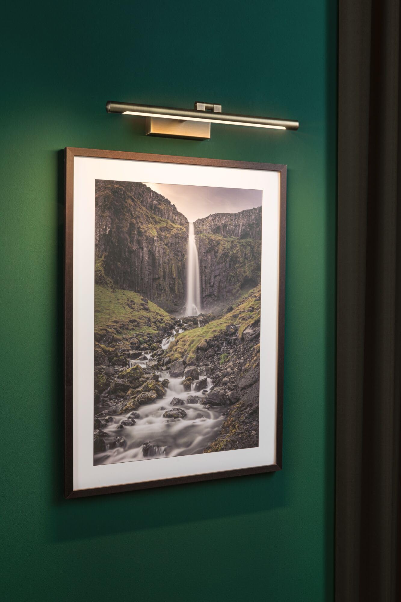 Paulmann 95562 LED Bilderleuchte Mingo 400mm incl. 1x9,5 W Warmweiß Altmessing Bildbeleuchtung Metall, Kunststoff Wandlampe 3000 K