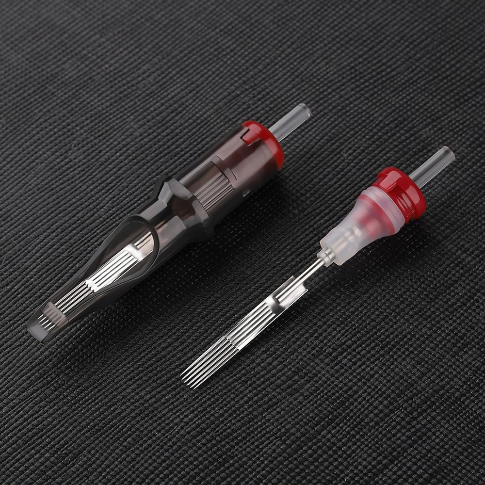 U-REX Tattoo Cartridges Magnum Curved 11RM -Tattoo Cartridge #12 Standard 11 Round Mag Disposable Tattoo Needles with Professional Membrane for Rotary Tattoo Machine Pen Gun