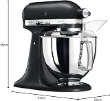 KitchenAid Artisan Robot Pâtissier 4,7L avec Bol 3L Truffe noire - 6