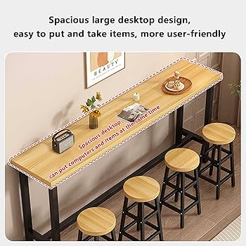 BAR COUNTER TABLE SMBT×NTF Wisfor Bar Table Rectangle Sintered Stone: 47.2