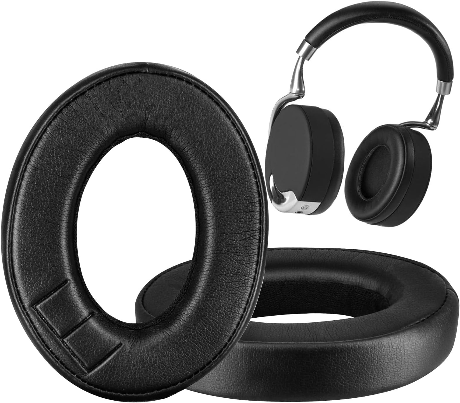 XBERSTAR Ear Cushions for Parrot by Philippe ZIK 1.0 Headphone-Replacement Earpad Cover, Ear Cushion Pads (Black)