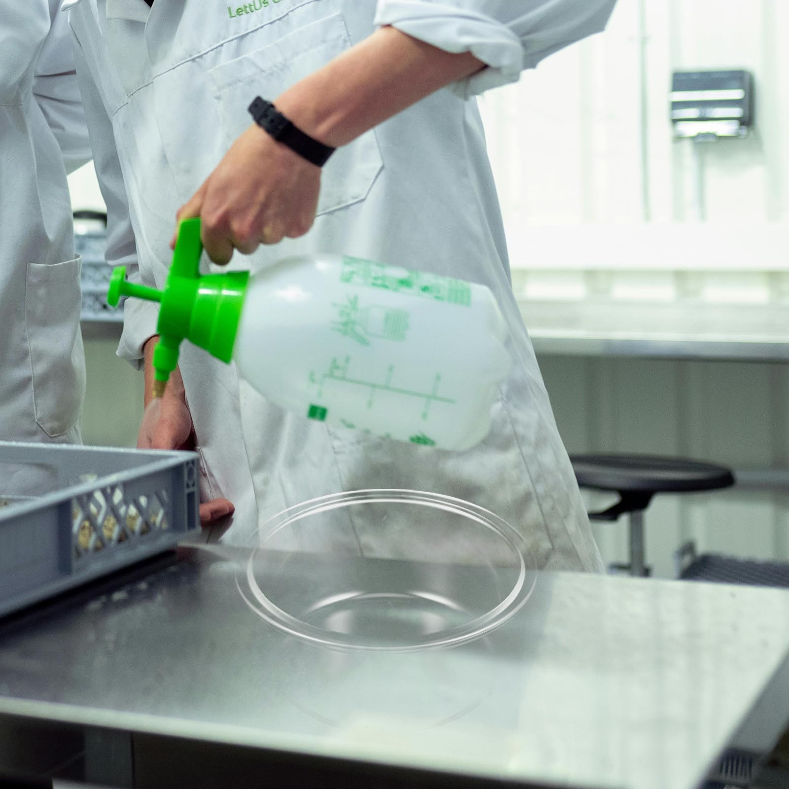COLLBATH Runde Glasschale mit Deckel aus Glas Mikrowellengeeignet Multifunktional und Leicht zu Reinigen als Wissenschaftslabortank für Lehrzwecke