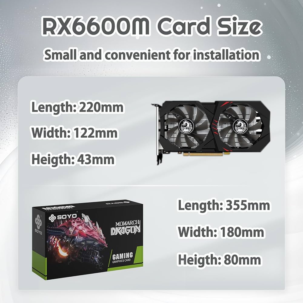 RX6600M グラフィックボード　SOYO Amazon | SOYO AMD Radeon RX6600M グラフィックスカード 8GB GDDR6