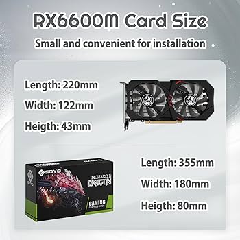 RX6600M グラフィックボード　SOYO Amazon | SOYO AMD Radeon RX6600M グラフィックスカード 8GB