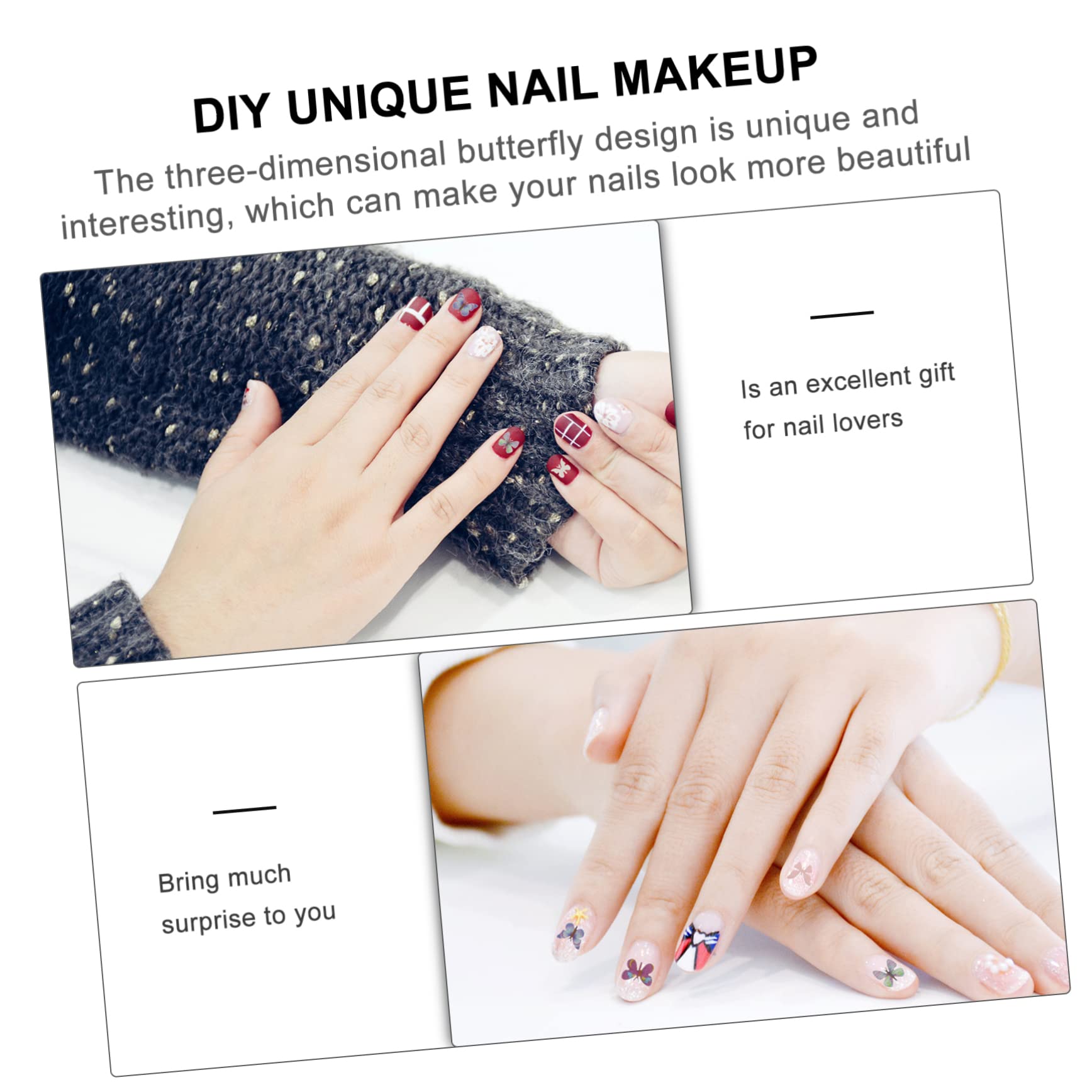 3 Set Decorazioni Per Unghie Sequins Per Nail Art Per Matrimonio E Speciali Materiale Sicuro Per Unghie Varietà Stili Per Preferenza 6 Scatole*3