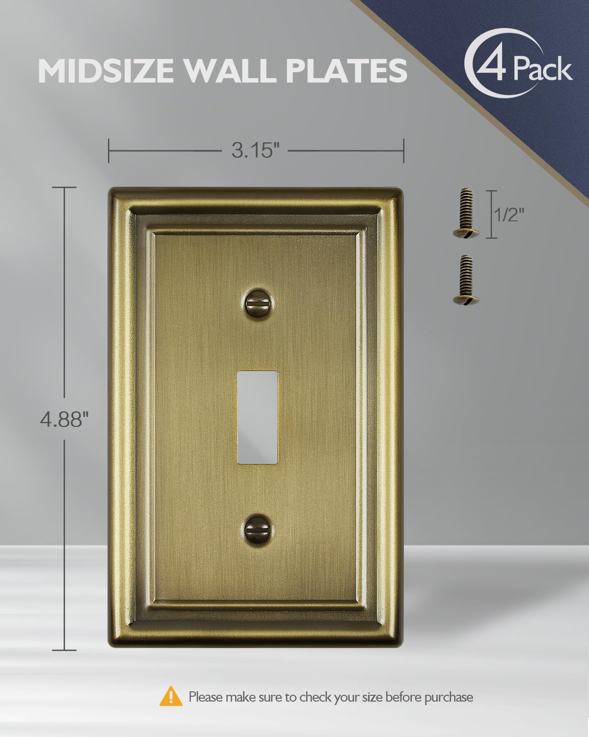 Amazon.co.jp: ZILLSEA 照明スイッチカバー 壁プレート シングルトグル