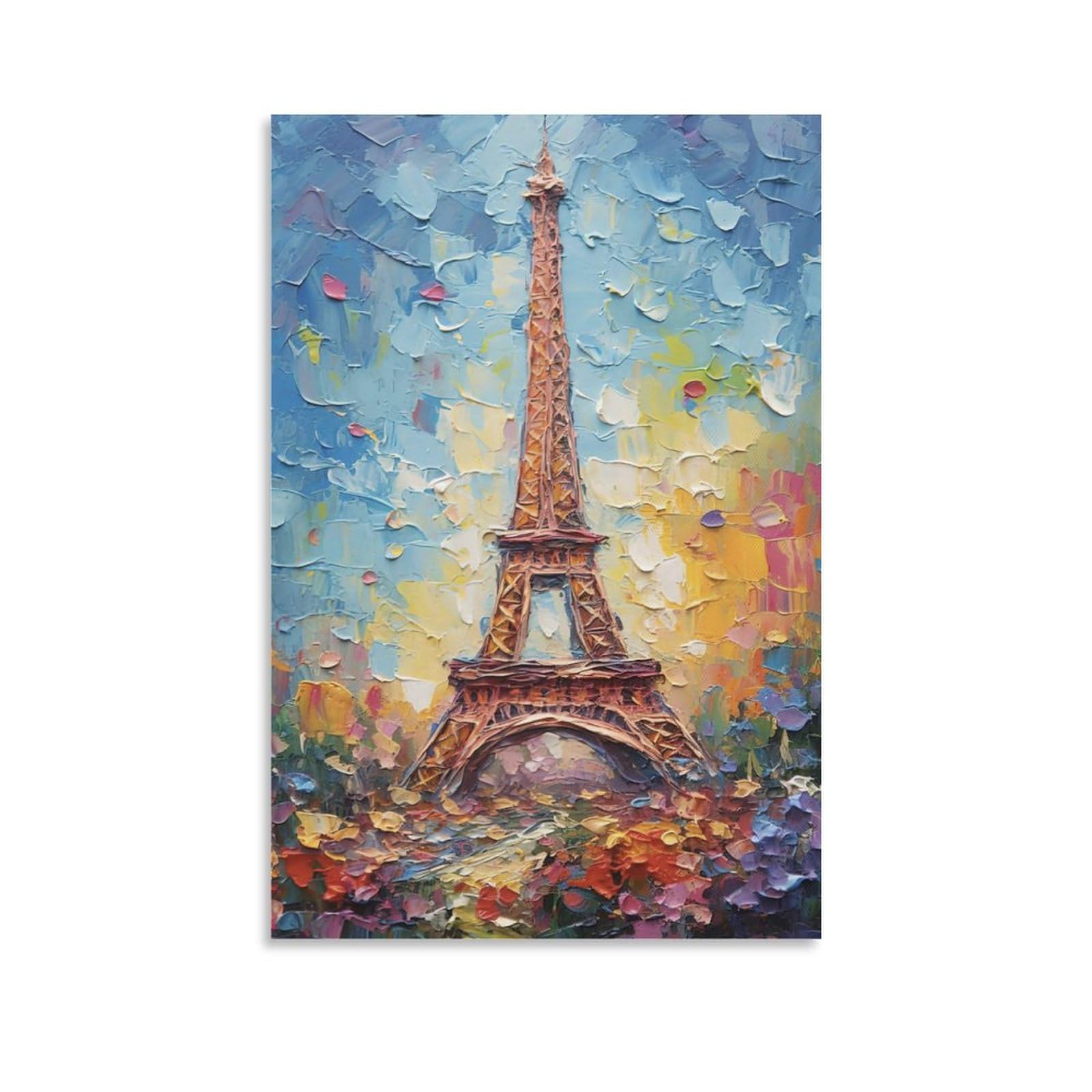 ミッシェル ドラクロワ 夕暮れのエッフェル塔 額入りポスター ミッシェル・ドラクロワ 『夕暮れのエッフェル塔』 ｜骨董品買取 緑和堂