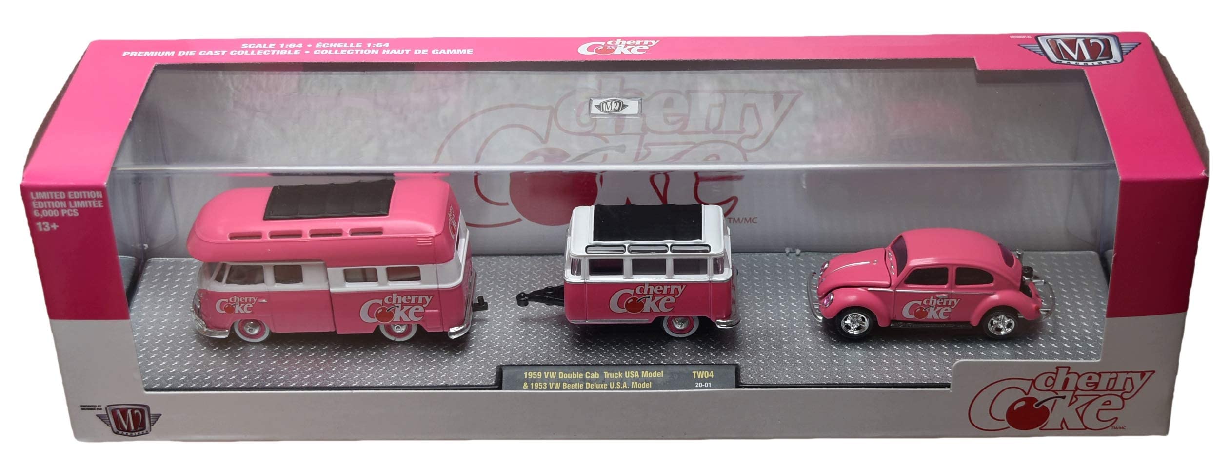 Amazon.com: M2 Machines 1959 VW Double Cab Truck & 1953 VW