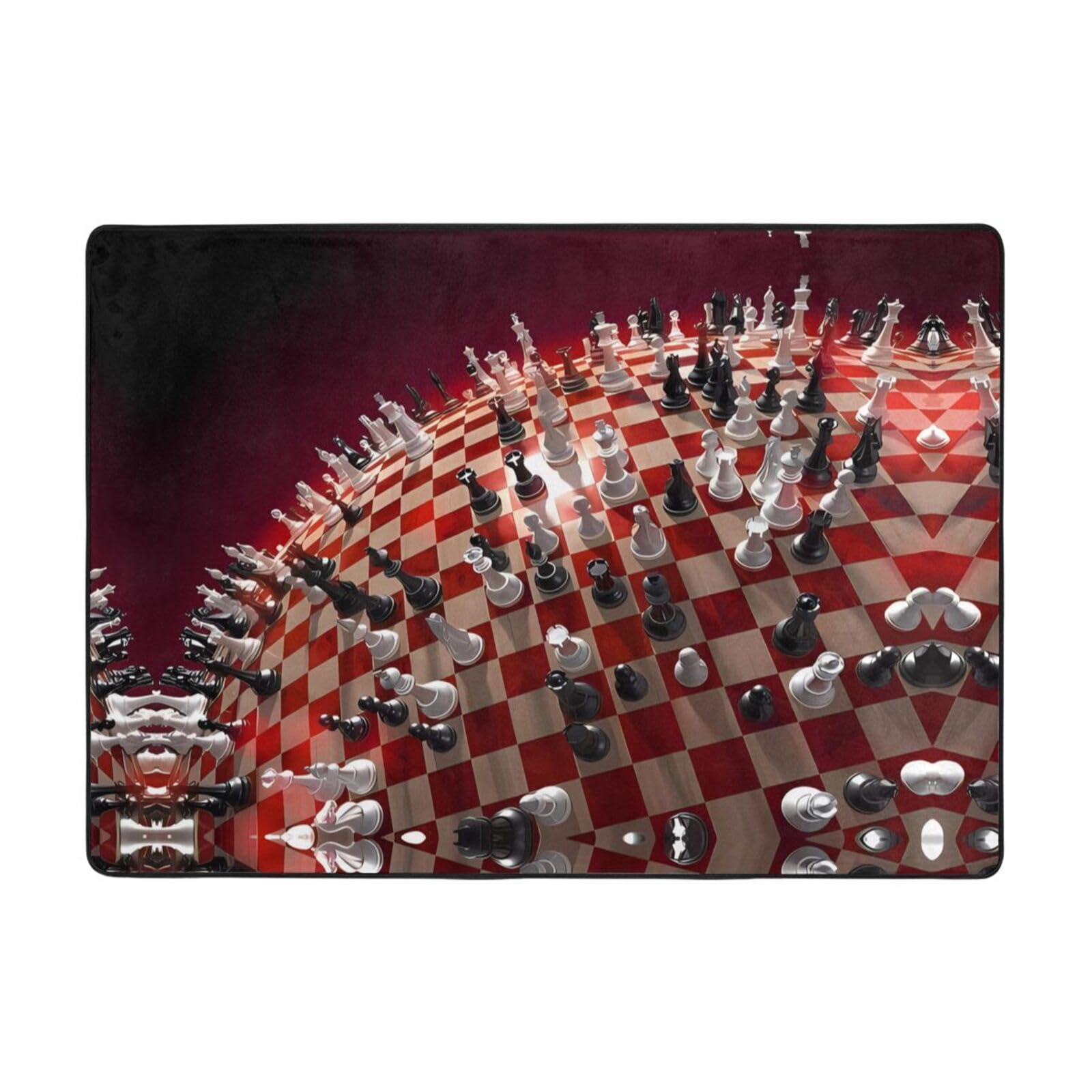 Tapis échecs international doux et haut de gamme 203,2 x 147,3 cm résistant
