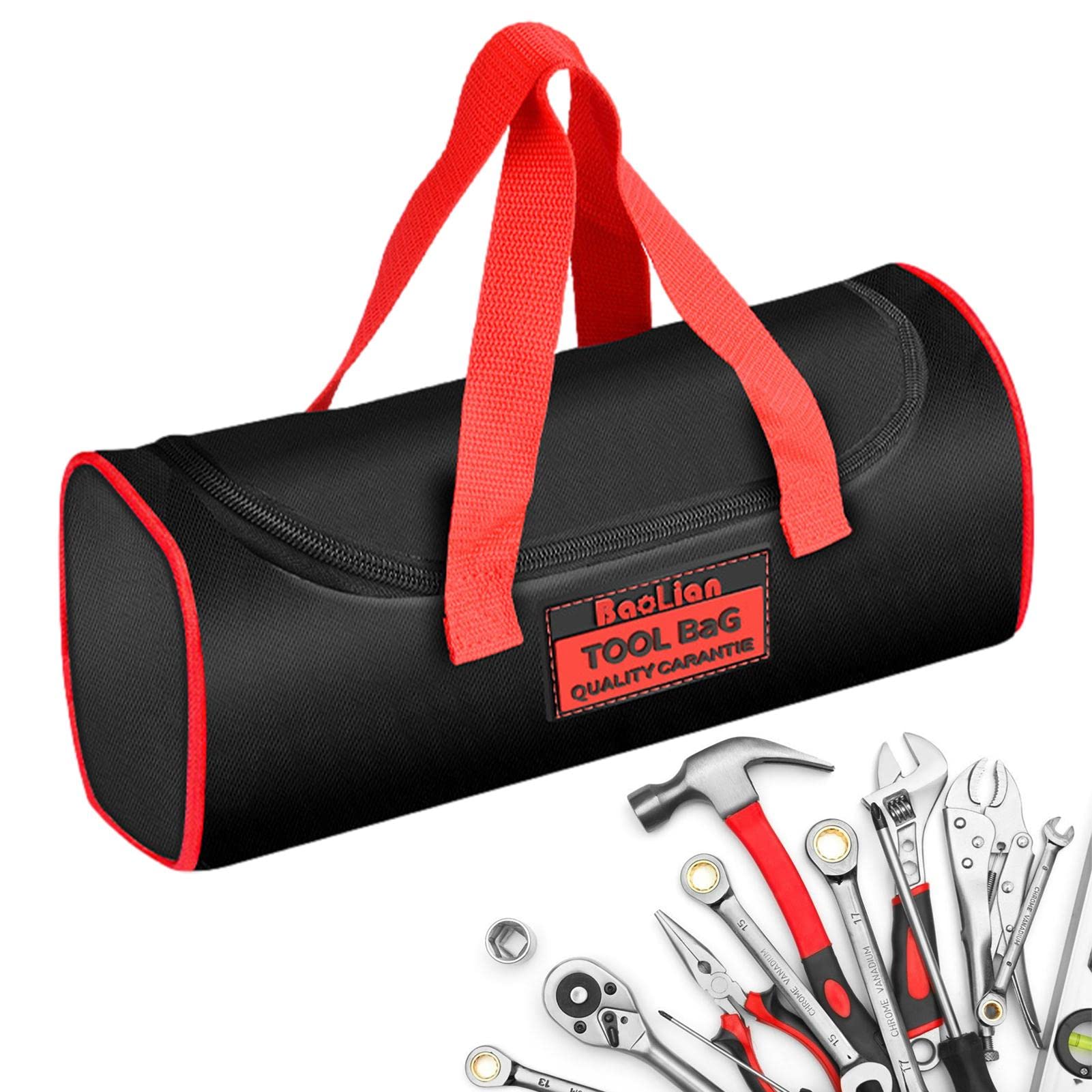 Tools Storage Bag, Heavy Duty Tool Bag, Muti-Purpose Small Tool Bag, Electrician Tote Bag, Wide Open Mouth Tool Storage Bag, Portable Tool Bag For Plumbing, Gardening, Electrician