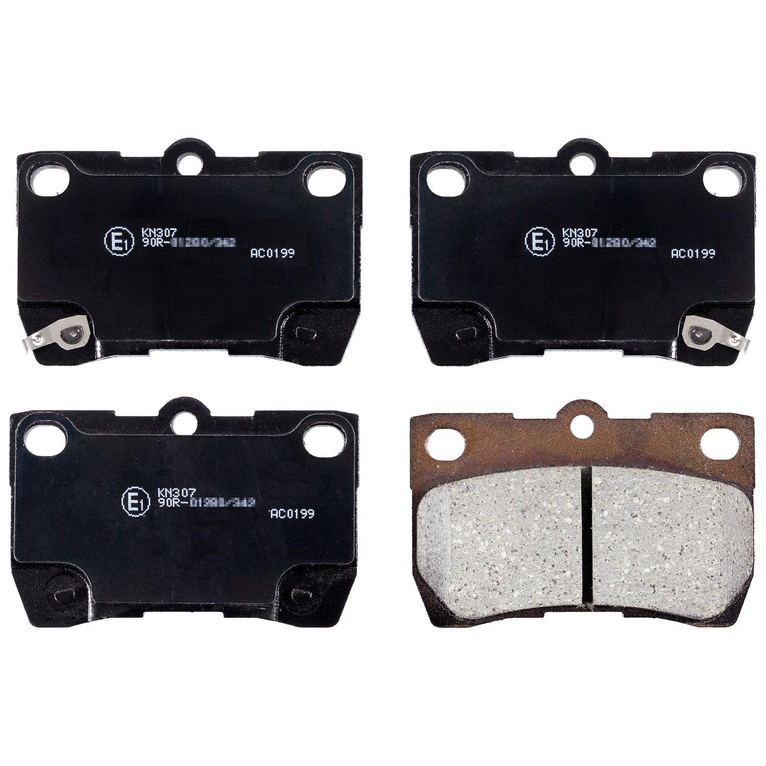 Blueprint ADT342156 Brake Pad Set Rear 88mm Length 58mm Width Fits Lexus GS IS